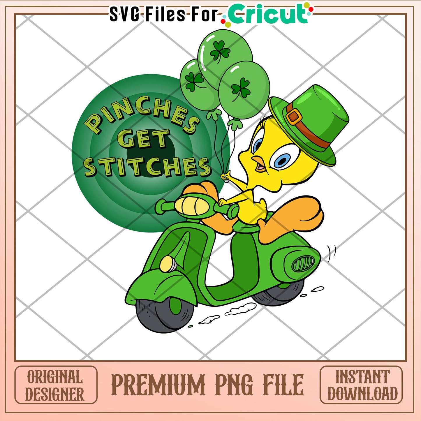 St Patricks Day Tweety Bird PNG