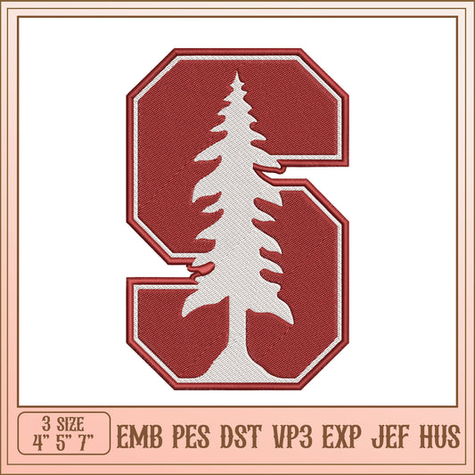 Stanford Tree Embroidery Design