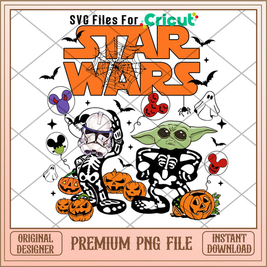 Star Wars Characters Halloween png, Horror characters png, digital download