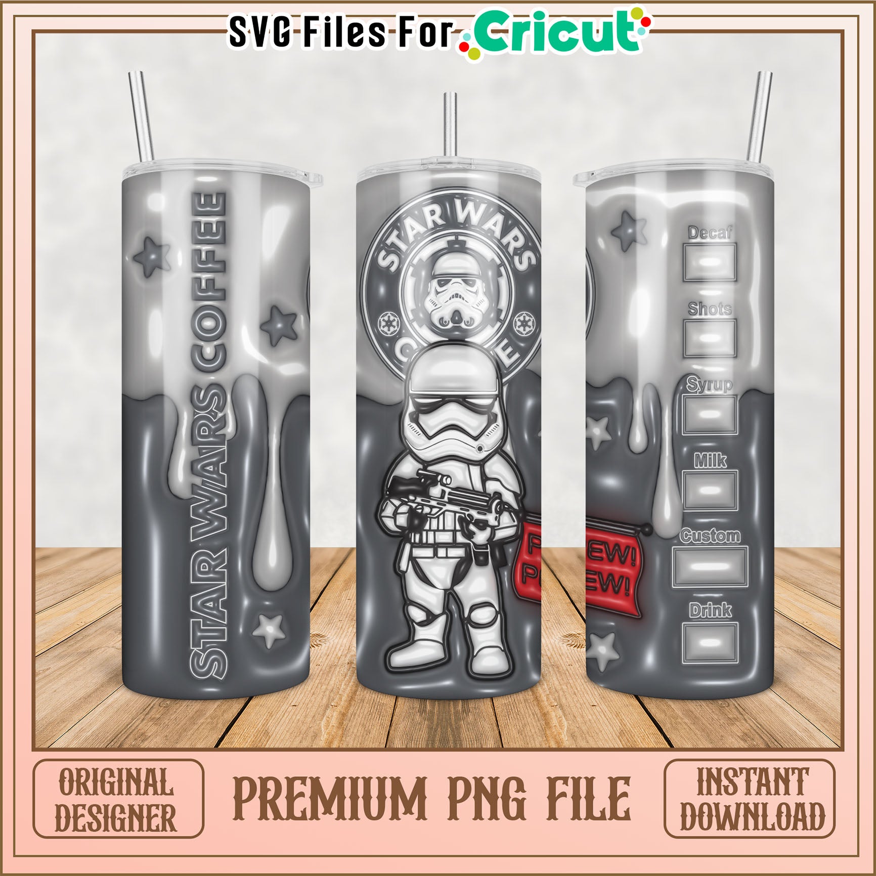 Star Wars Coffee Tumbler PNG