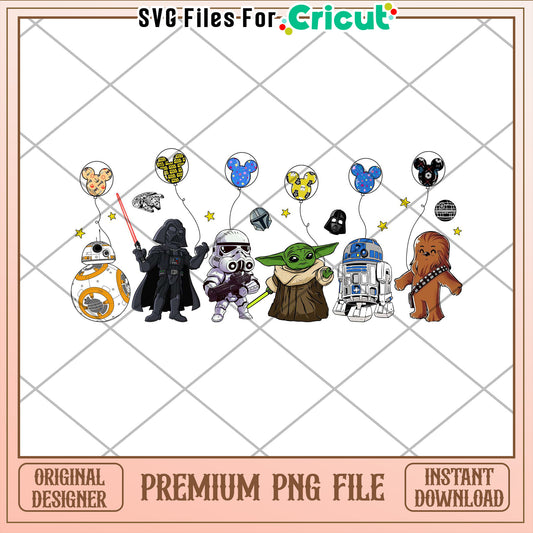 Star Wars Disney PNG Cricut File