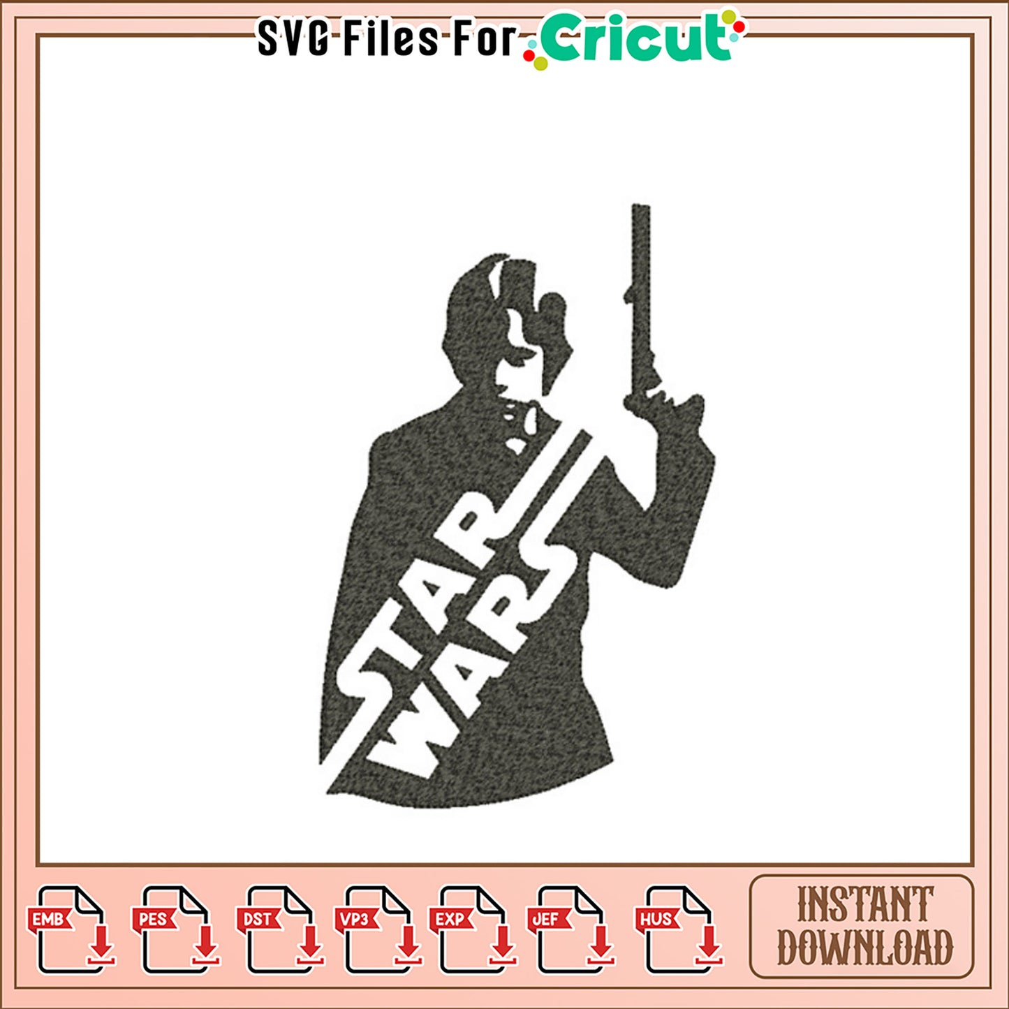 Star Wars Embroidery Design Instant Download