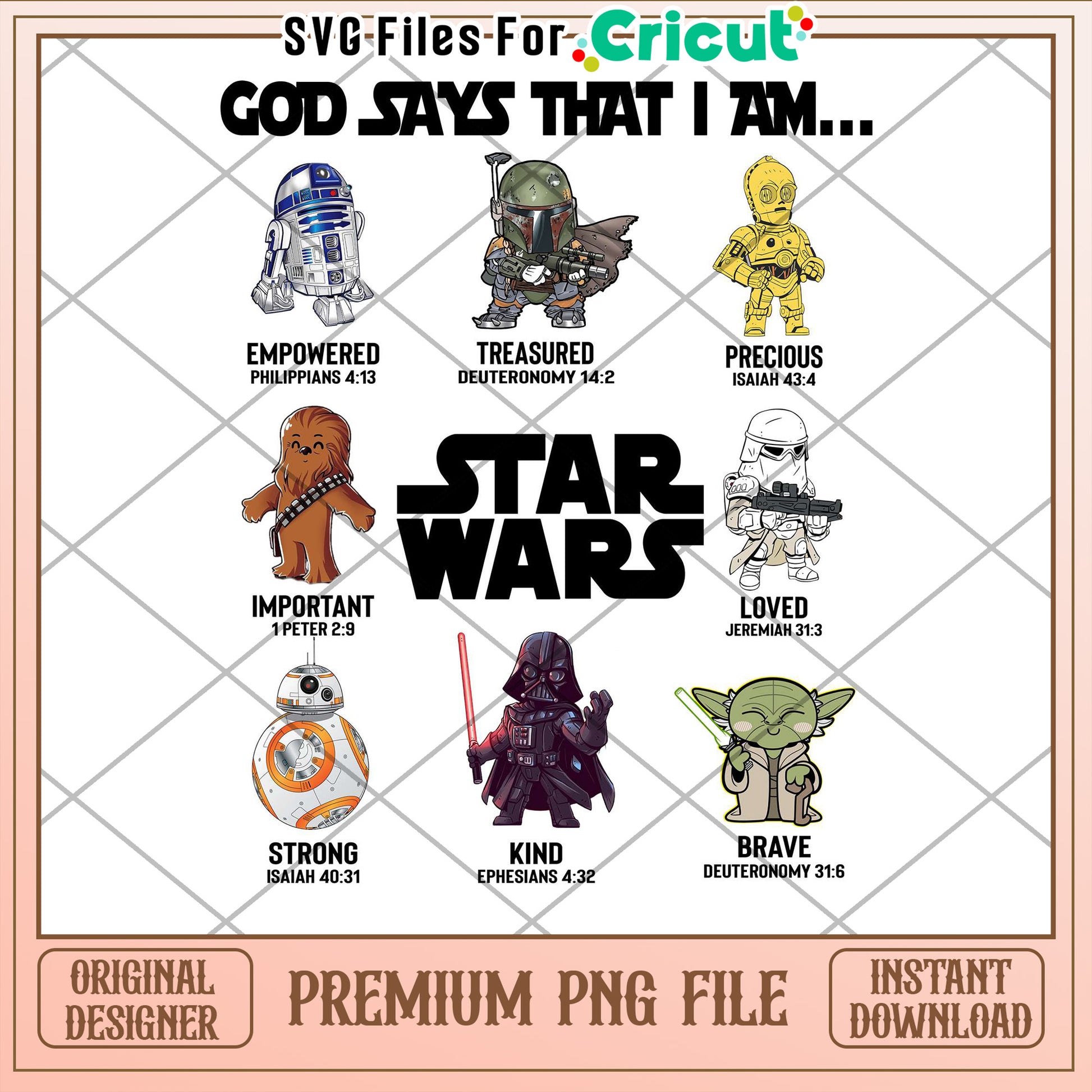 Star Wars Faith PNG Sublimation Design