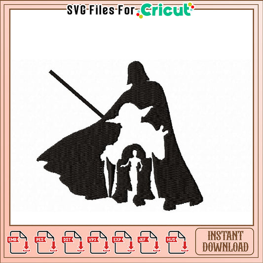 Star Wars Inspired Embroidery Design Instant Download File