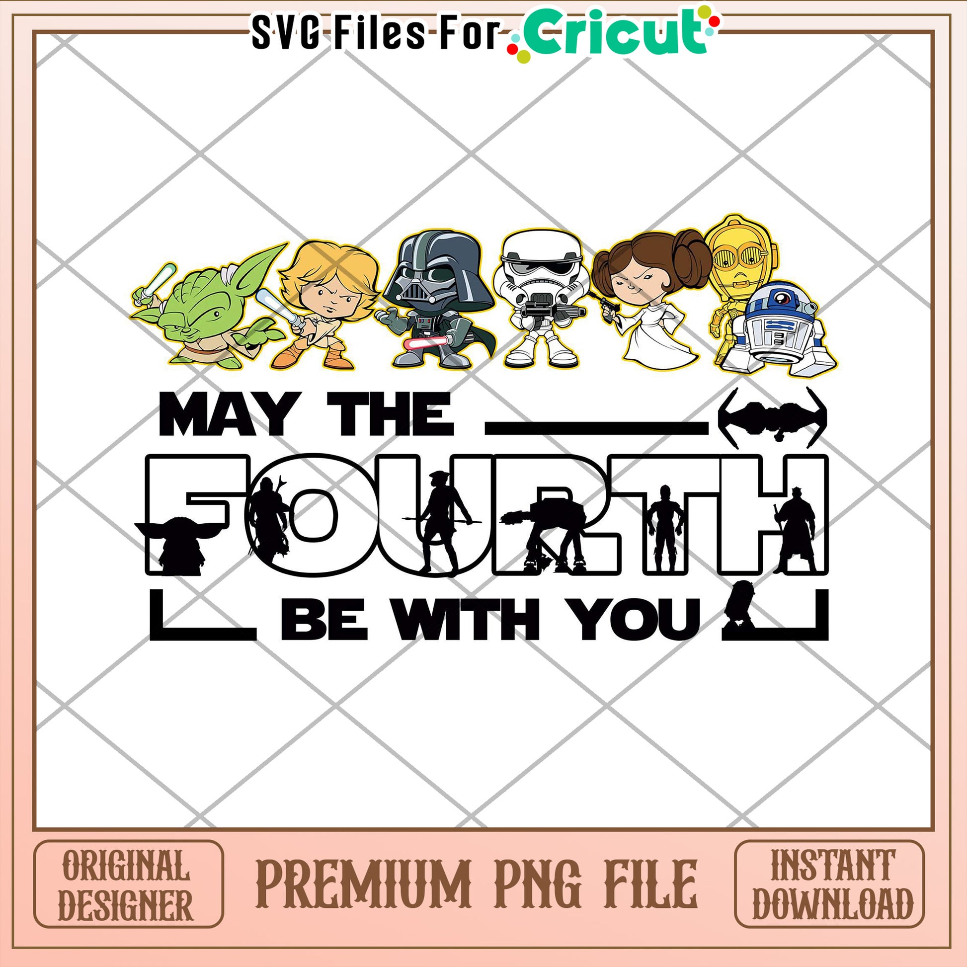 Star Wars May The Fourth PNG Cricut