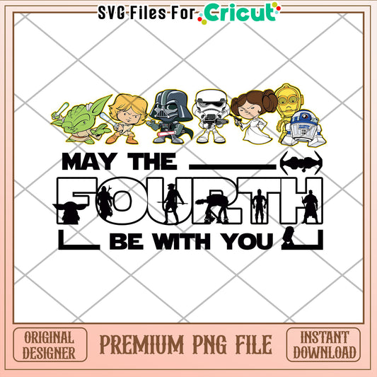 Star Wars May The Fourth PNG Cricut