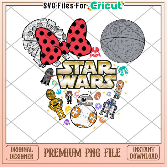 Star Wars Minnie Mouse PNG Cricut