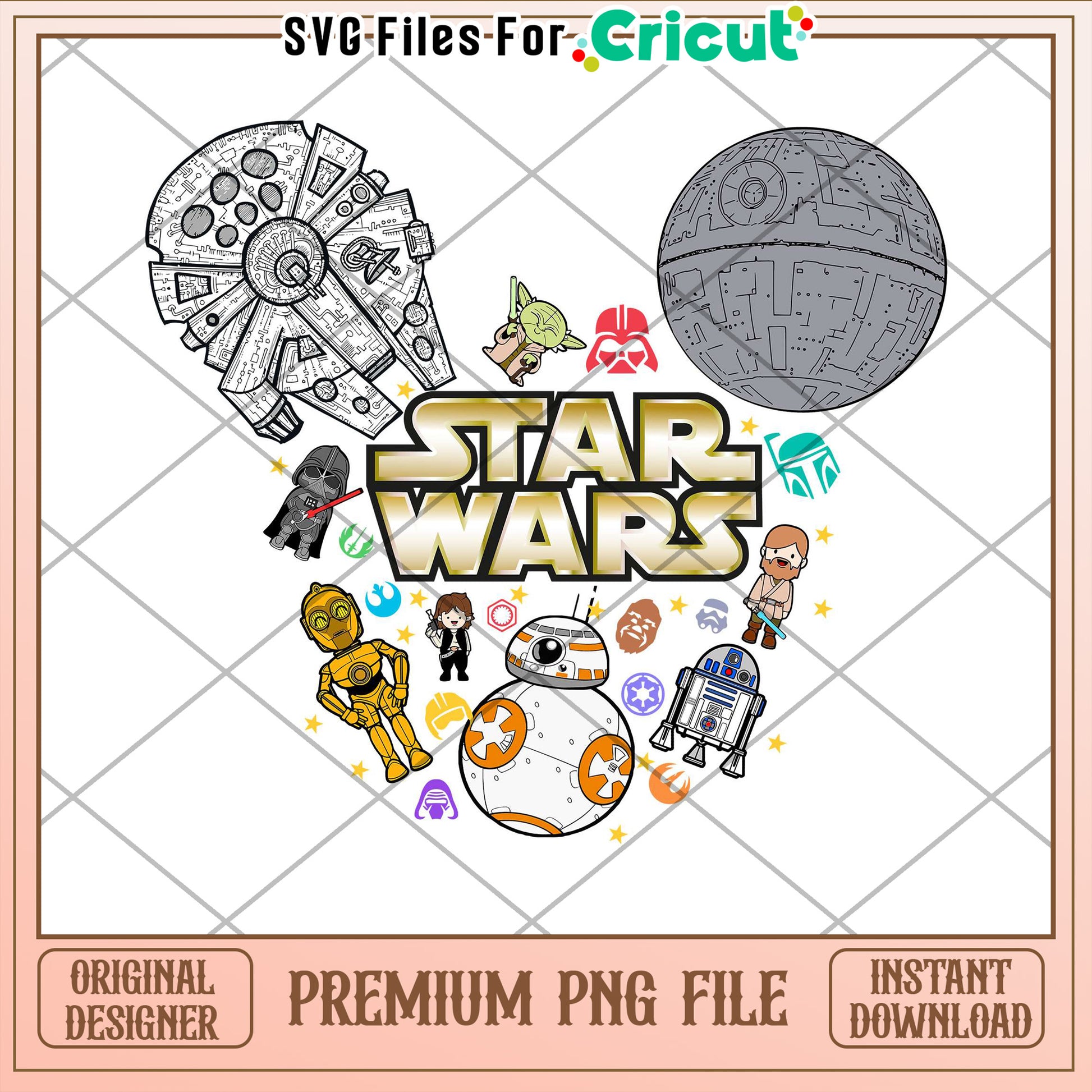 Star Wars PNG Cricut Design Instant Download