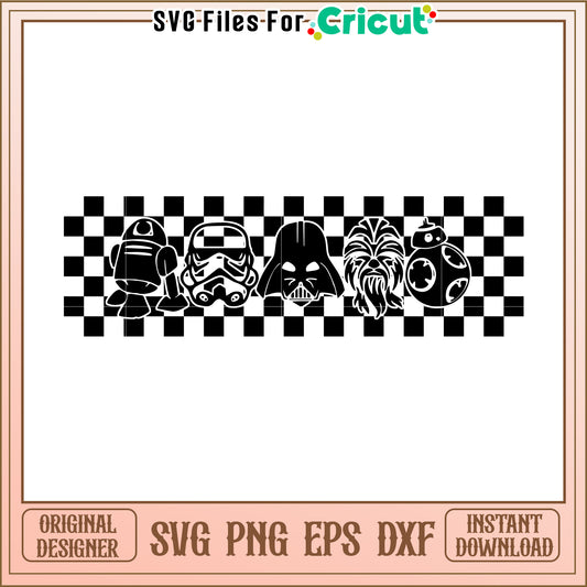 Star Wars SVG Design Checkerboard Bundle