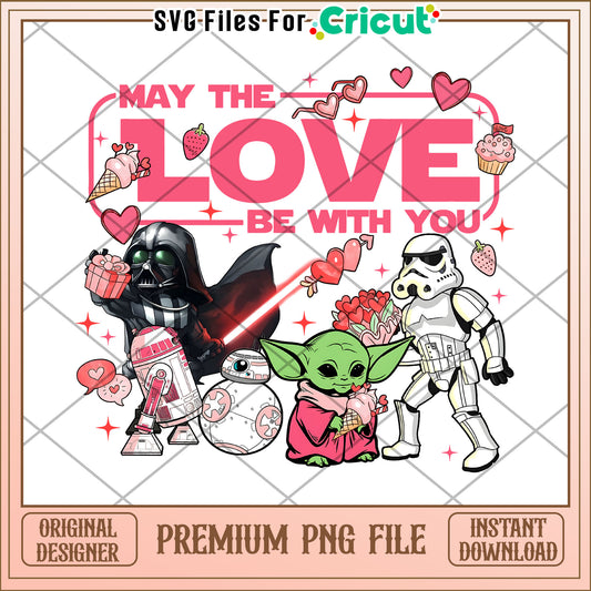 Star Wars Valentines PNG Sublimation Design