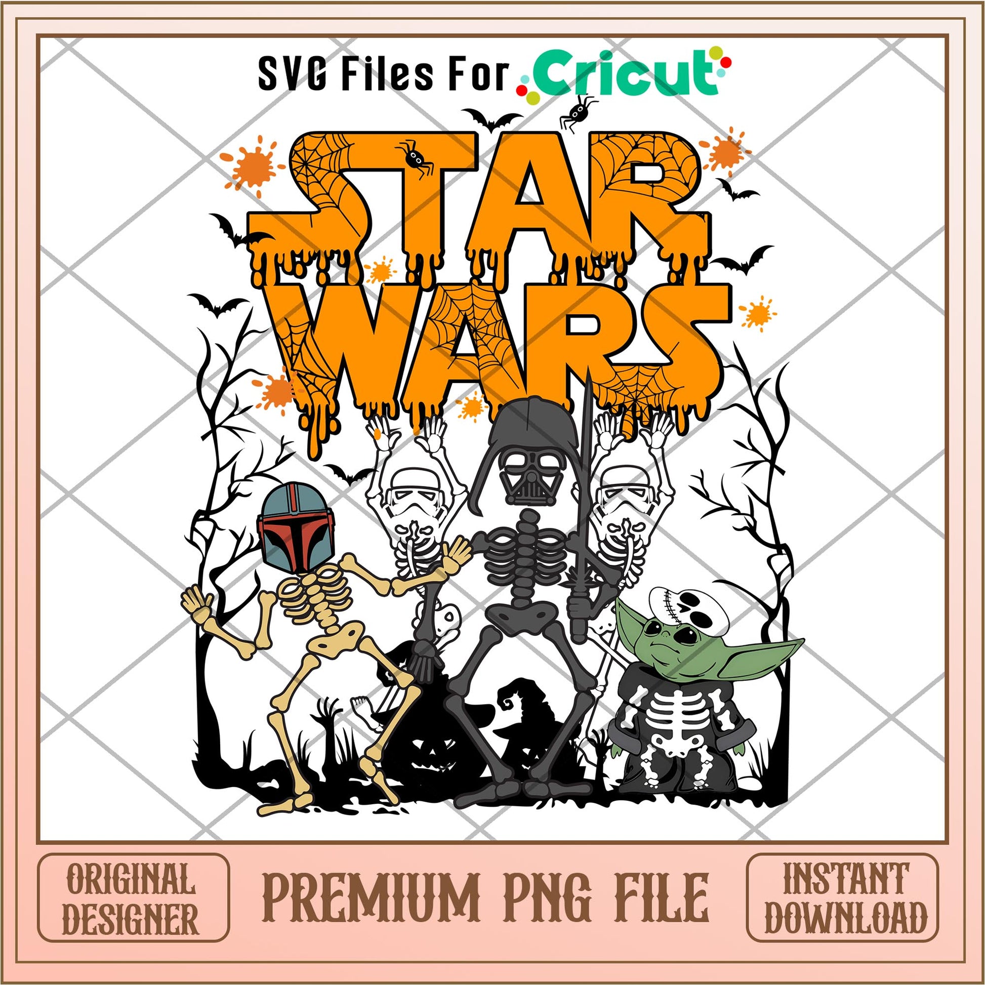 Star Wars Vintage Movie Poster png, The Mandalorian characters svg, digital download