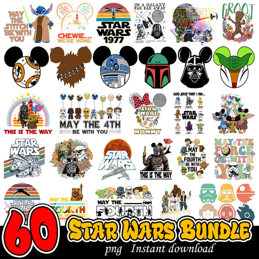 Star Wars Bundle png, Star Wars movies png bundle