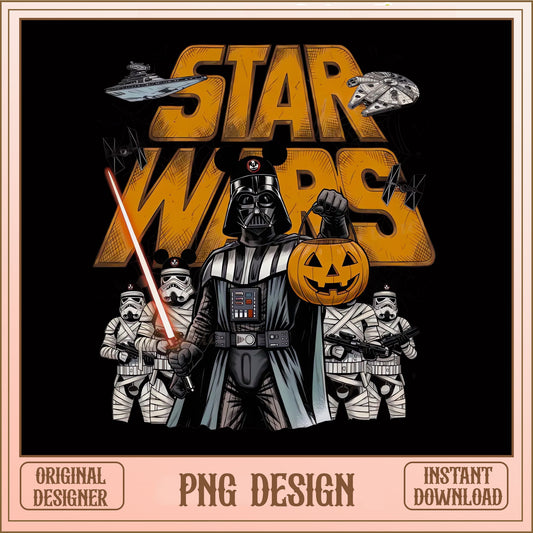 Star Wars Darth Vader Halloween PNG, Stormtrooper Mummy PNG, Horror PNG