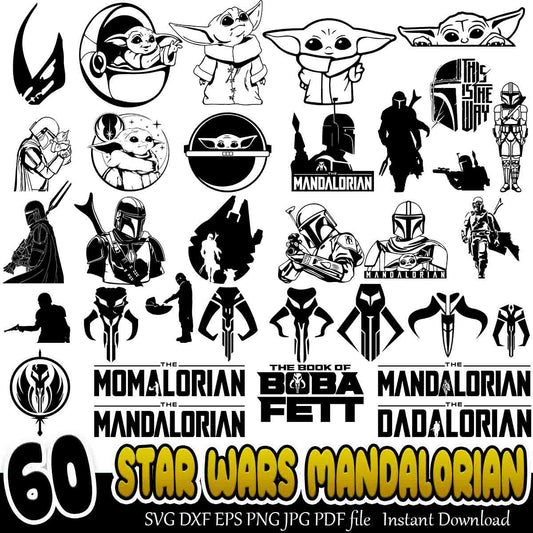 Star Wars Mandalorian SVG bundle, Disney movies svg bundle