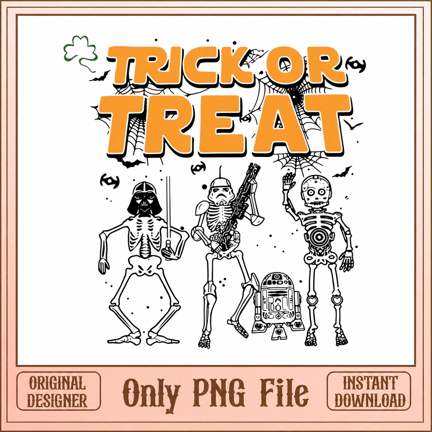 Star Wars Trick Or Treat PNG, Halloween Skeleton Bundle, PNG