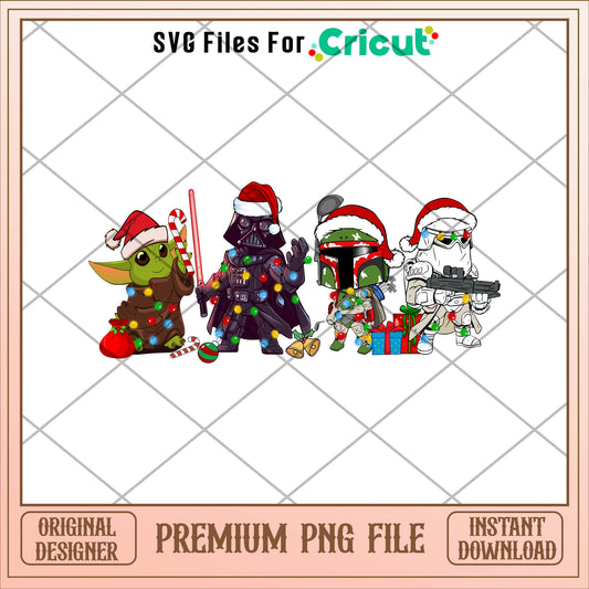 Star Wars christmas png, Star Wars png, christmas png