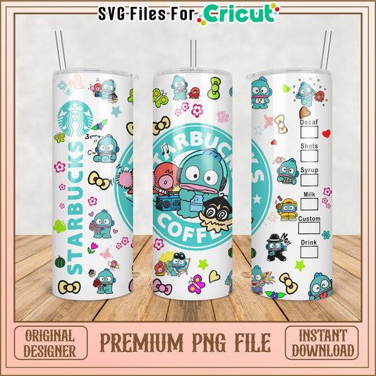 Starbucks Gudetama PNG Tumbler Design