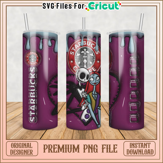 Starbucks Inspired Tumbler PNG Design for Cricut Crafting Tools