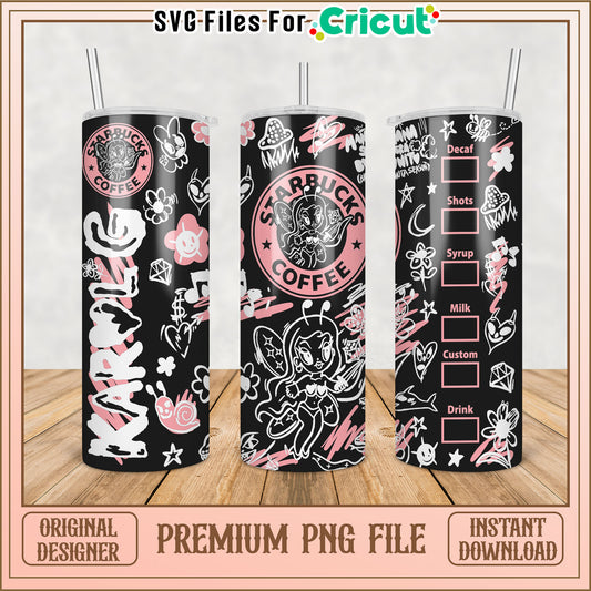 Starbucks Tumbler PNG Design - Instant Download