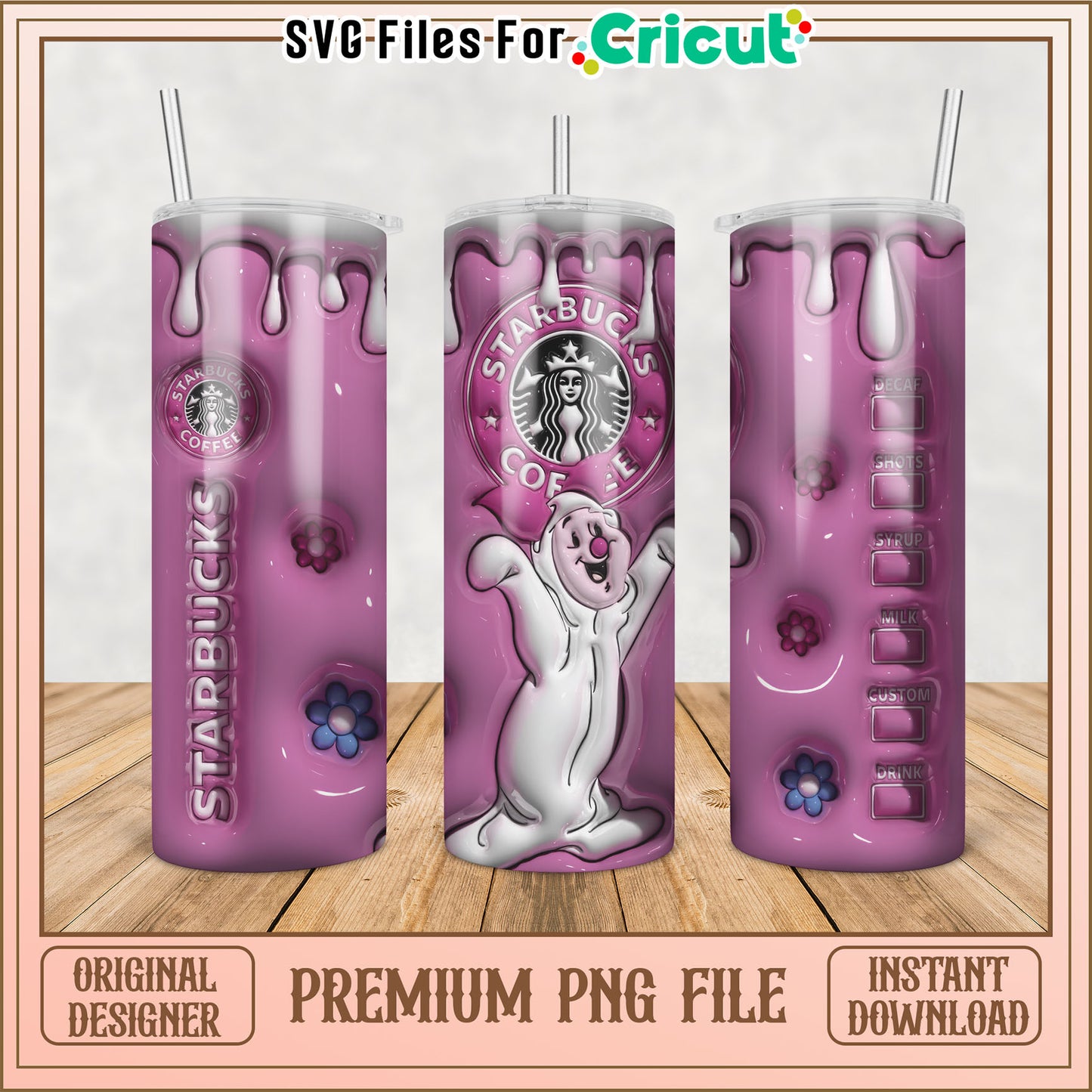 Starbucks Tumbler PNG Design