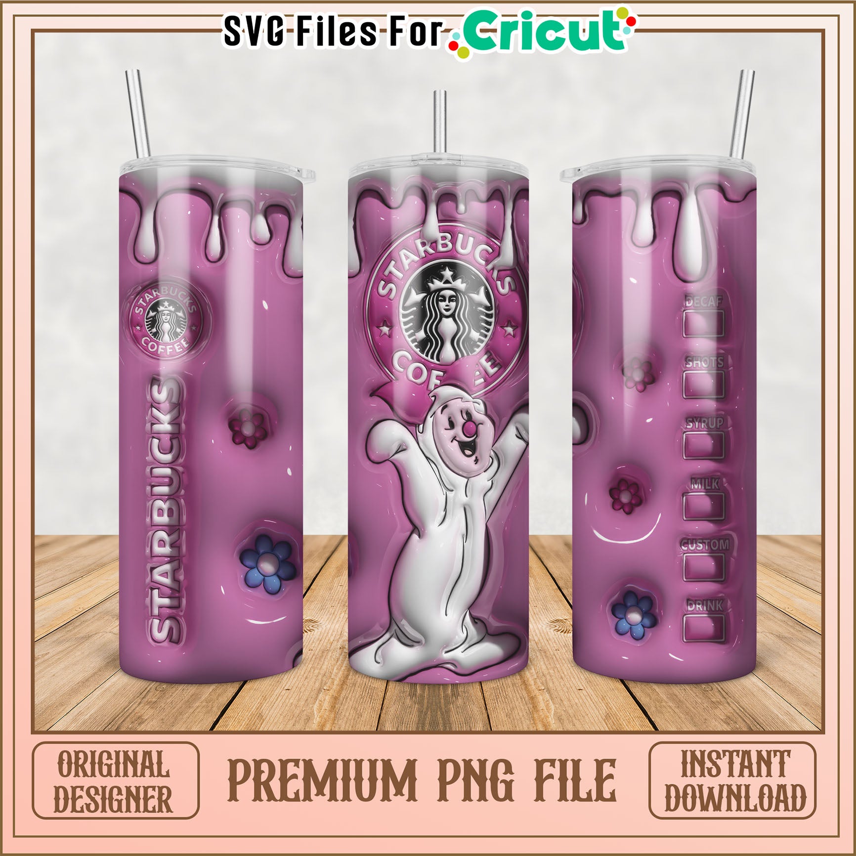 Starbucks Tumbler PNG Design