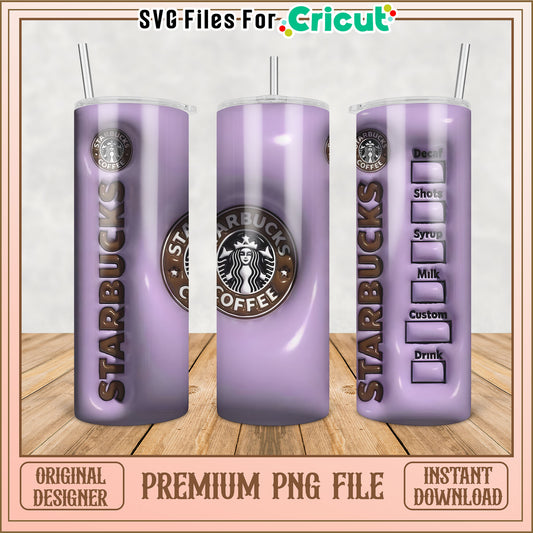 Starbucks Tumbler PNG Design for Cricut Crafting Projects