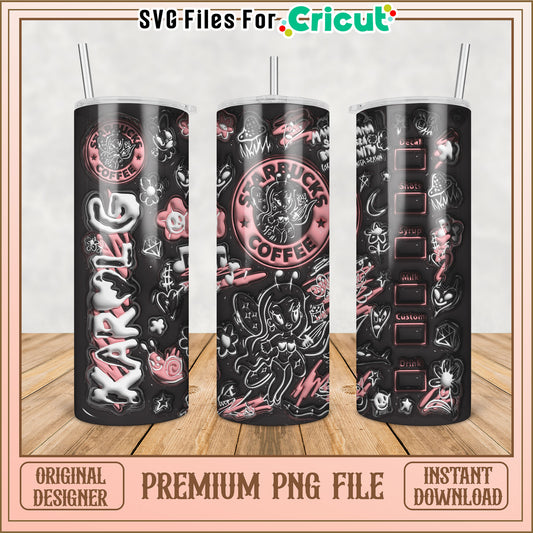 Starbucks Tumbler PNG Sublimation Design