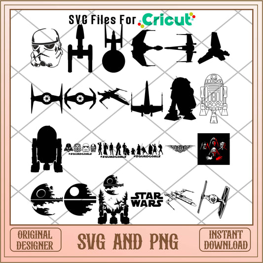 Star wars machine svg bundle, Star wars characters svg - Svgfileforcricut