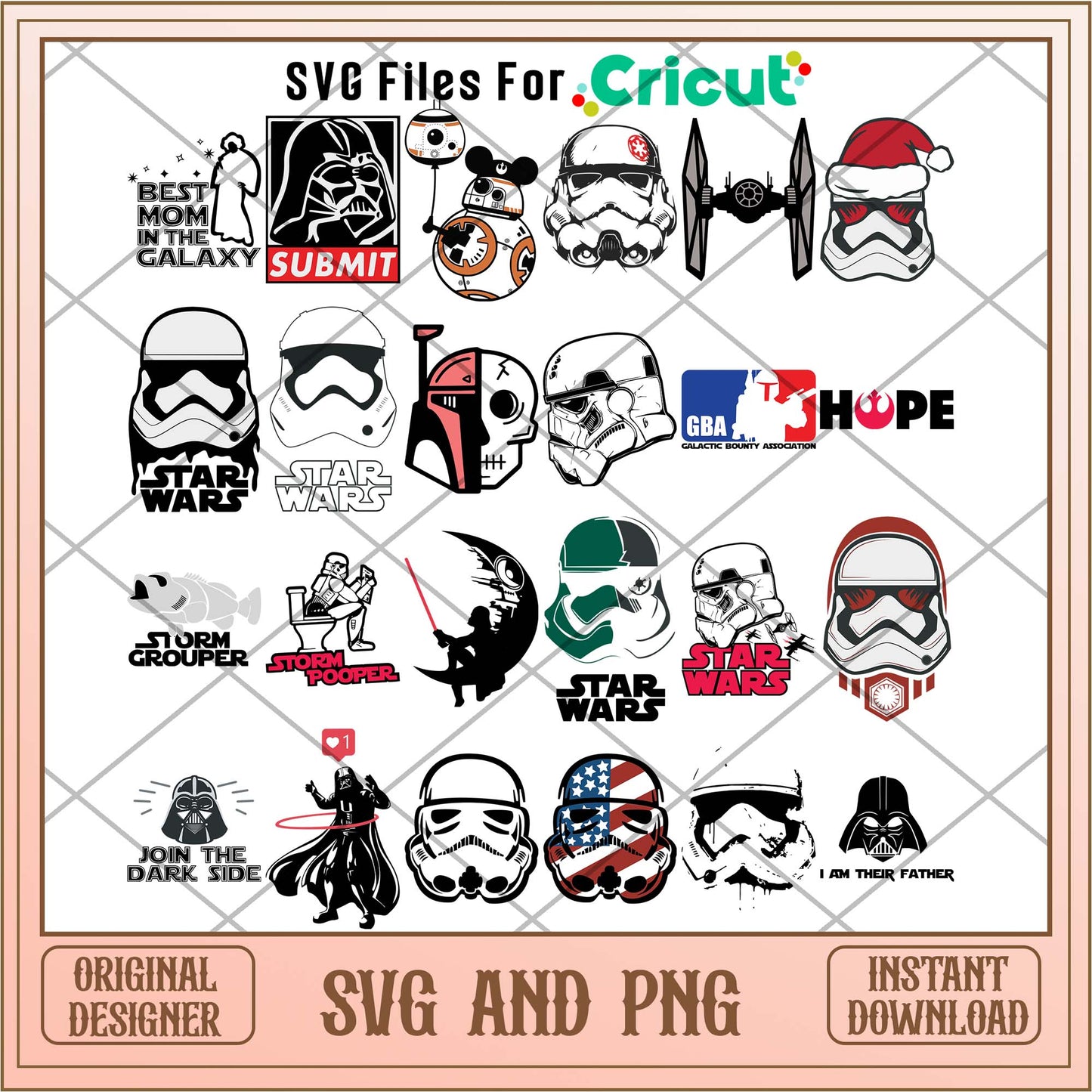 Star wars funny villain svg bundle, Star wars characters svg - Svgfileforcricut