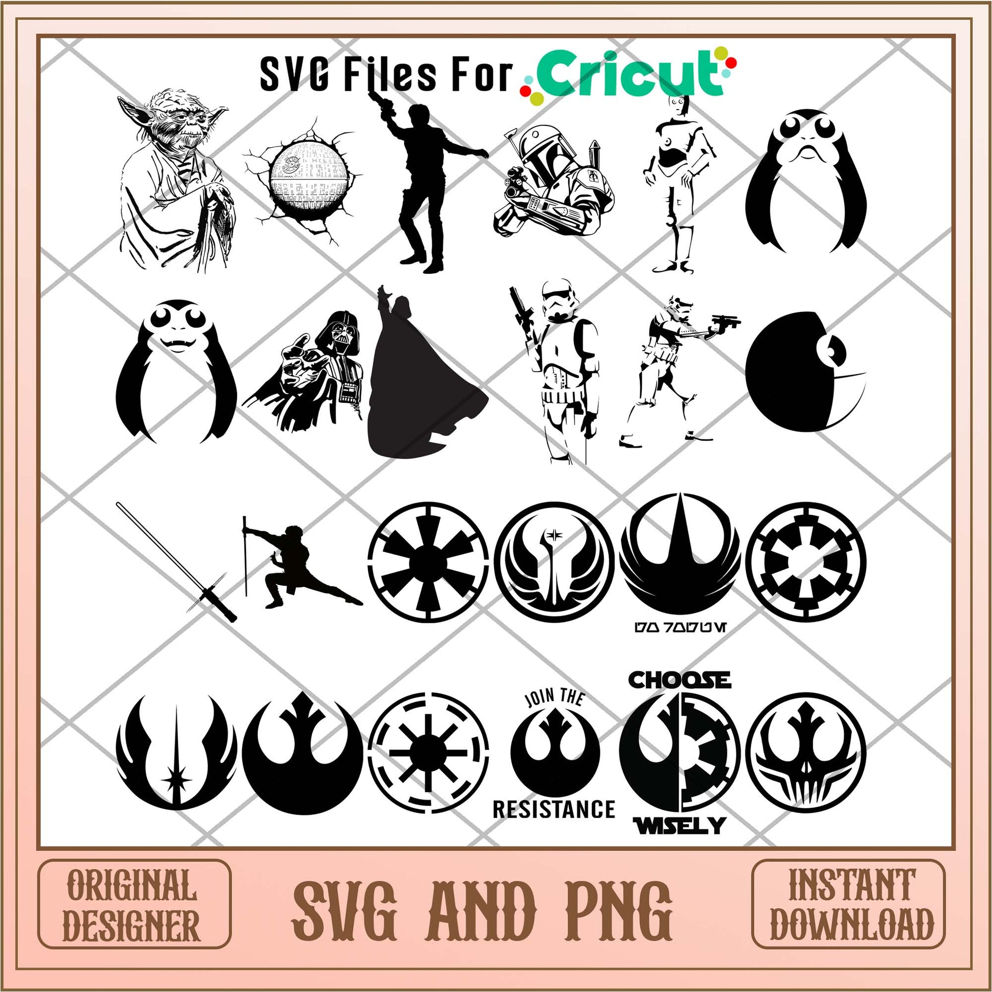 Star wars logo shadow svg , Star wars movies bundle - Svgfileforcricut