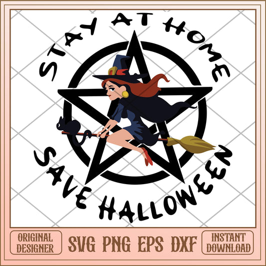 Stay at home save halloween svg, disney characters svg, digital download