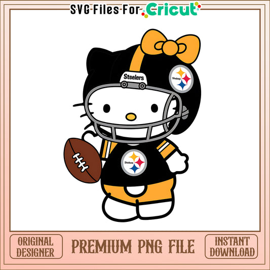 Steelers Hello Kitty helmet png, Pittsburgh Steelers png, NFL png