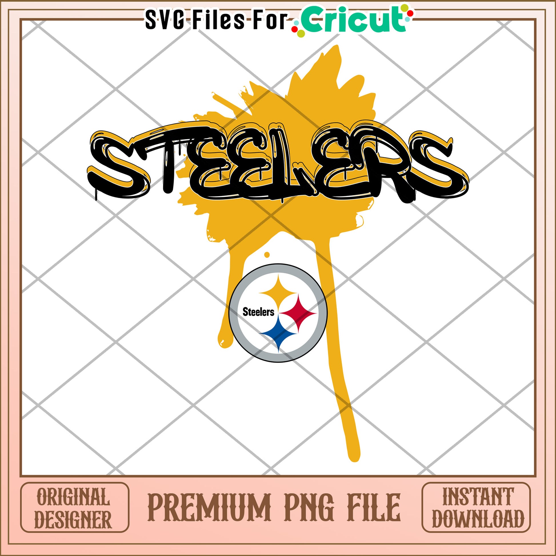 Steelers Logo Design PNG File, Perfect for Cricut Projects