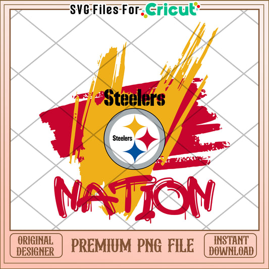Steelers Nation graphic design for Cricut, perfect for sports fans