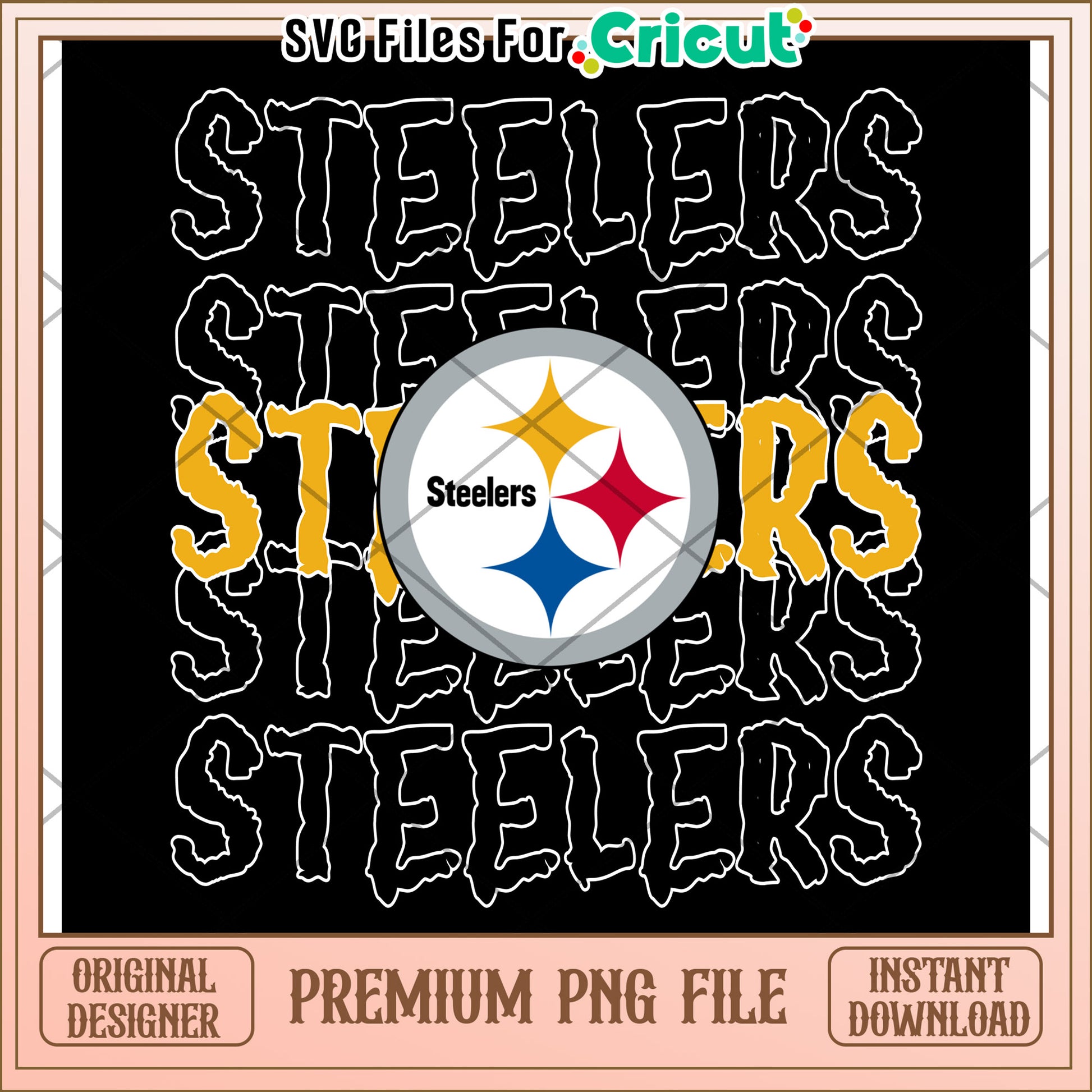 Steelers PNG design for Cricut projects, perfect for fans and crafters