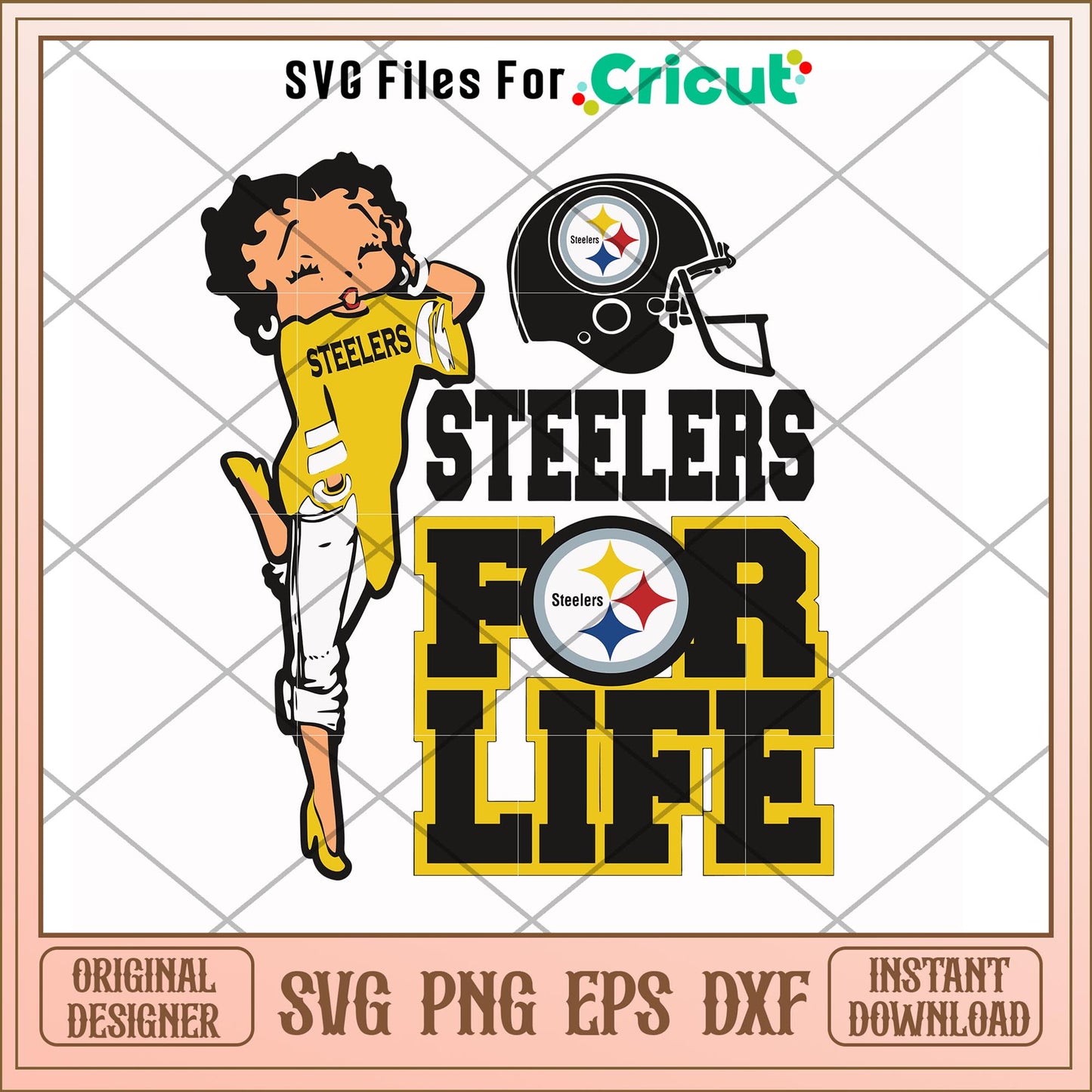 Steelers for life svg, Steelers svg, new nfl svg