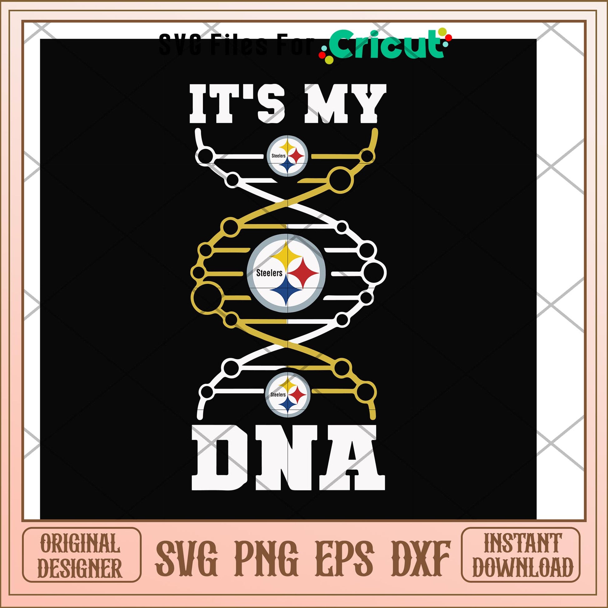 Steelers it's in my DNA gen svg, Steelers svg, new nfl svg