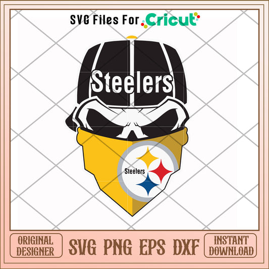 Steelers skullcap svg, Steelers svg, new nfl svg