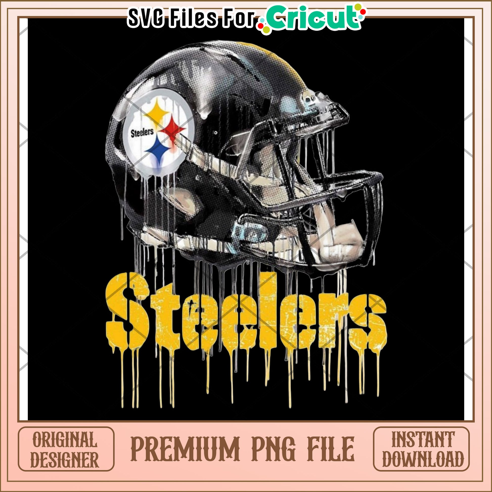 Steelers helmet design for crafting projects, premium PNG file download