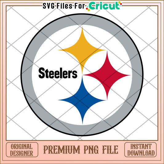 Steelers logo design for Cricut projects, high quality PNG file