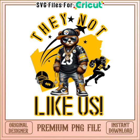 Steelers they not like us png, Pittsburgh Steelers png, NFL png