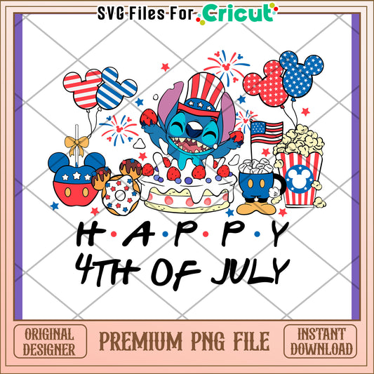 Stitch 4th of July PNG Design