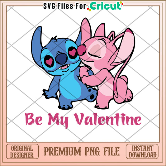 Stitch Angel Valentine PNG