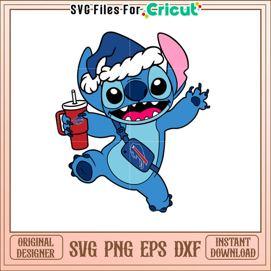 Stitch Buffalo Bills SVG Design