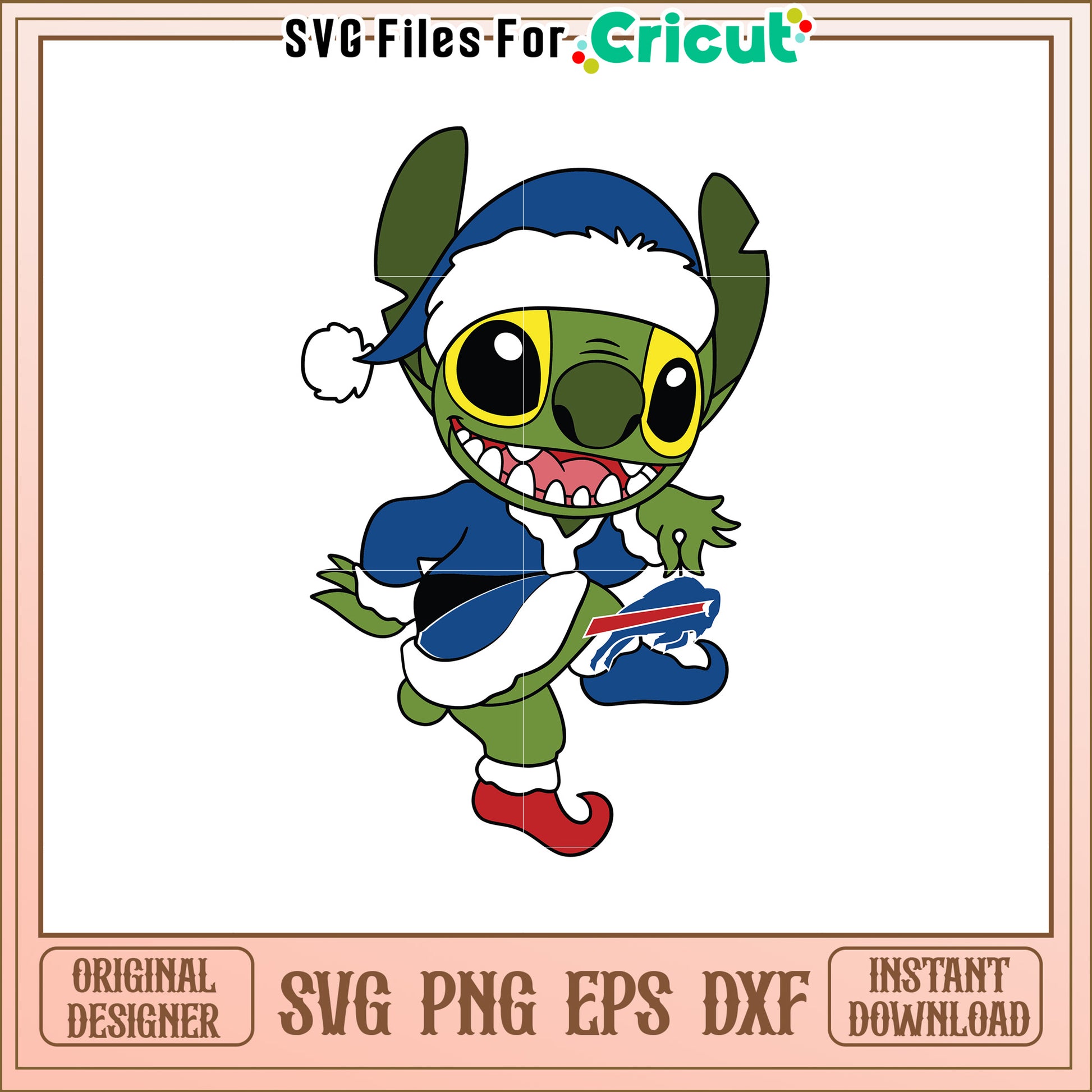 Stitch Christmas Buffalo Bills SVG