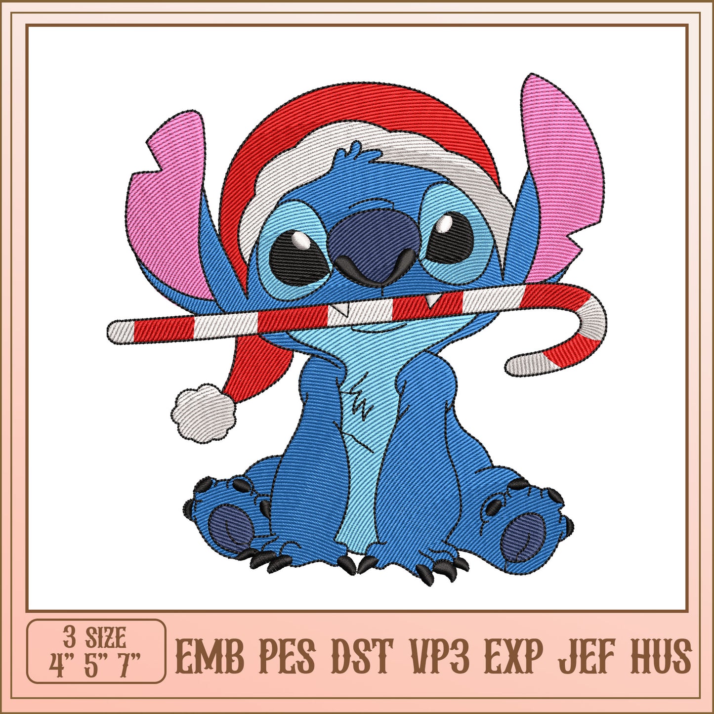 Stitch Christmas Embroidery Design