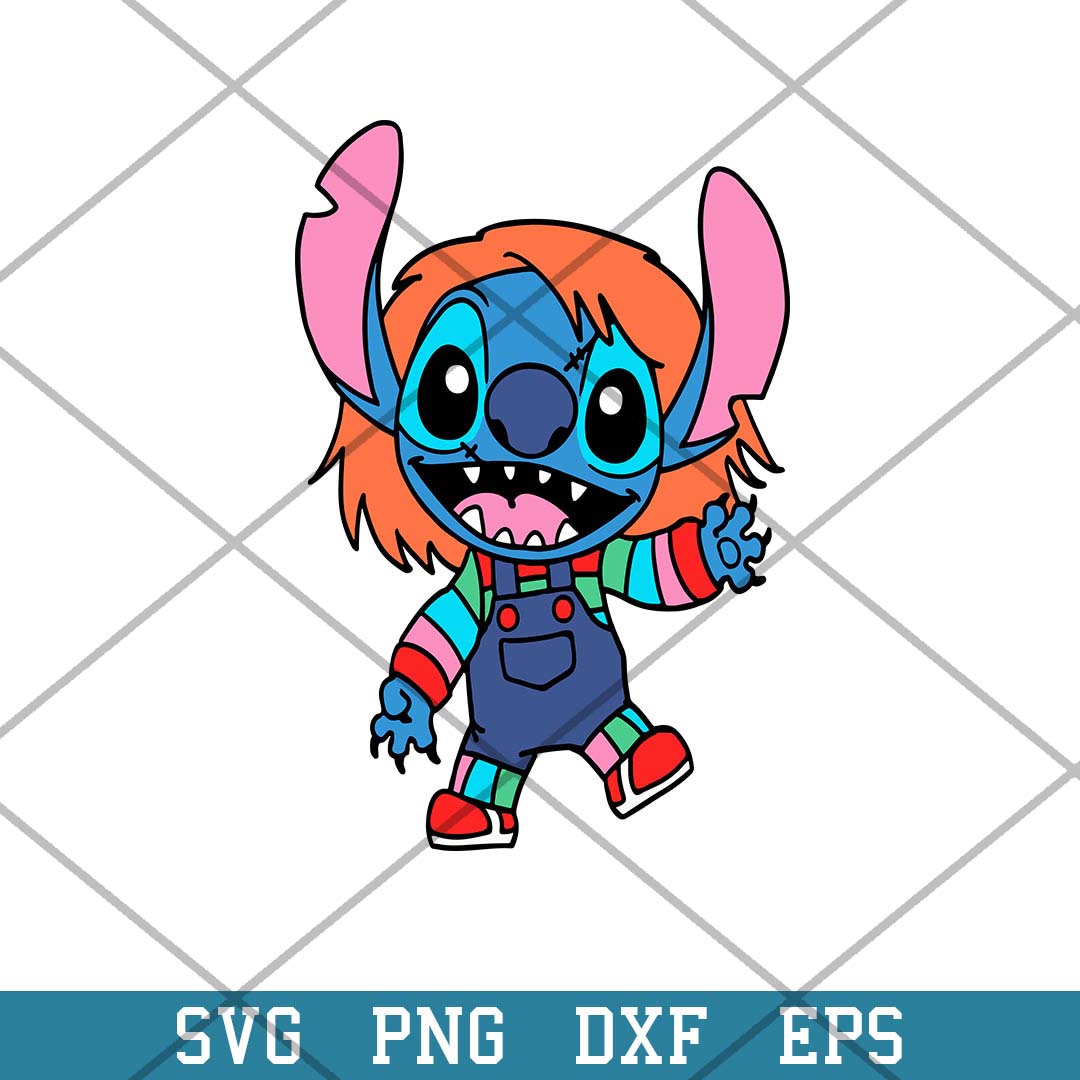 Stitch Chucky Good Guy Svg, Stitch Horror Svg-Svgfilesforcricut