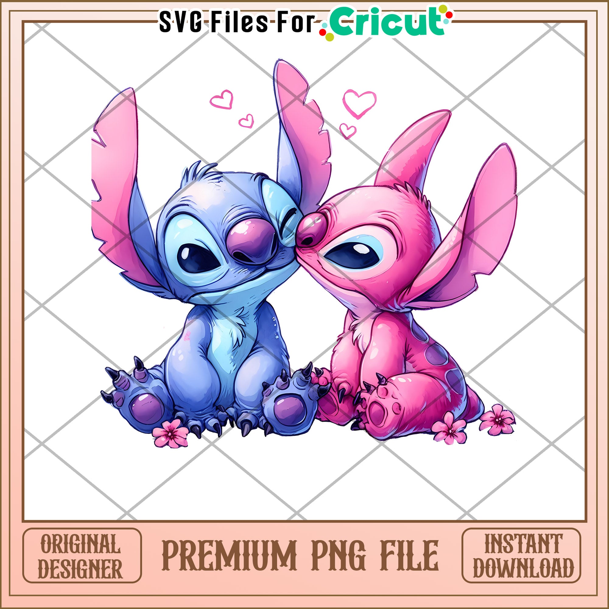 Stitch Couple PNG Premium Download – svg files for cricut