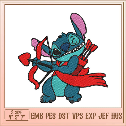 Stitch Cupid Embroidery Design