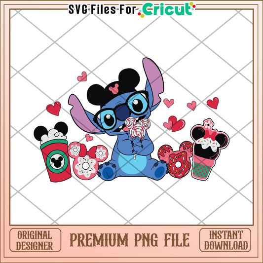 Stitch Disney PNG Sublimation Design